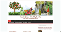 Desktop Screenshot of healthjuices.net