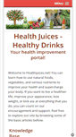 Mobile Screenshot of healthjuices.net