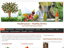 Tablet Screenshot of healthjuices.net